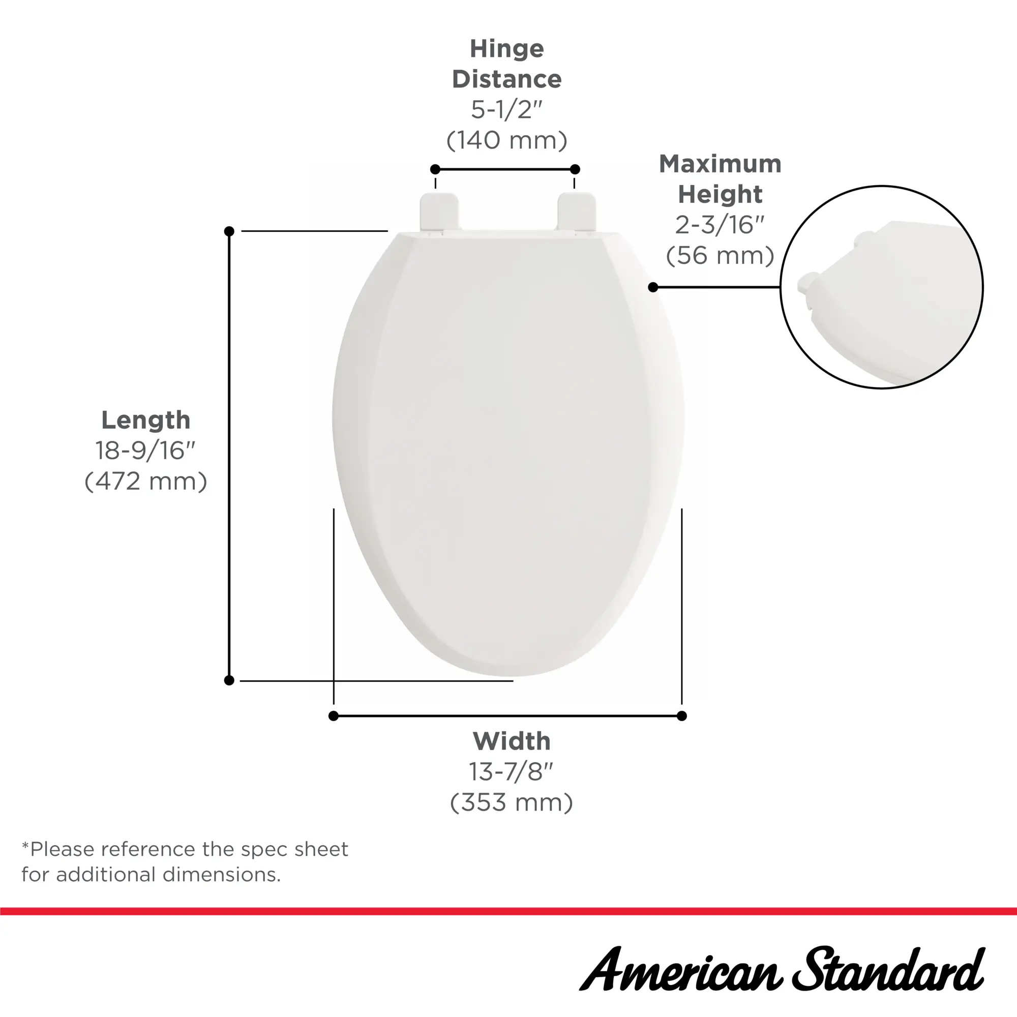 Cardiff Slow-Close Elongated Toilet Seat - Image 9