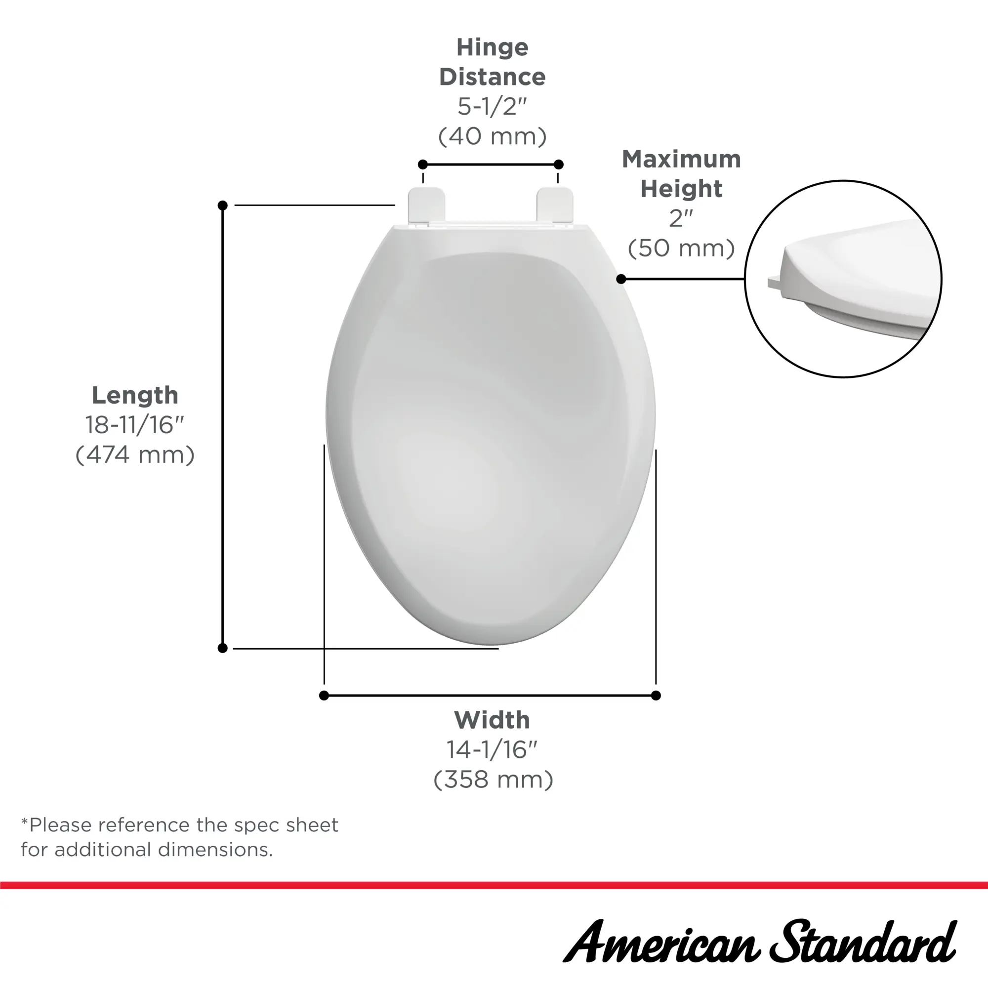 Champion® Slow-Close & Easy Lift-Off Elongated Toilet Seat - Image 16