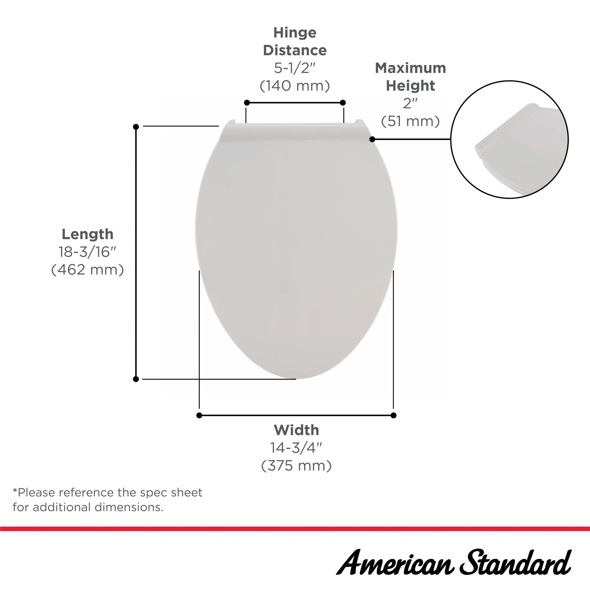 Contemporary Slow-Close & Easy Lift-Off Elongated Toilet Seat for VorMax® CleanCurve® Style Rims - Image 17