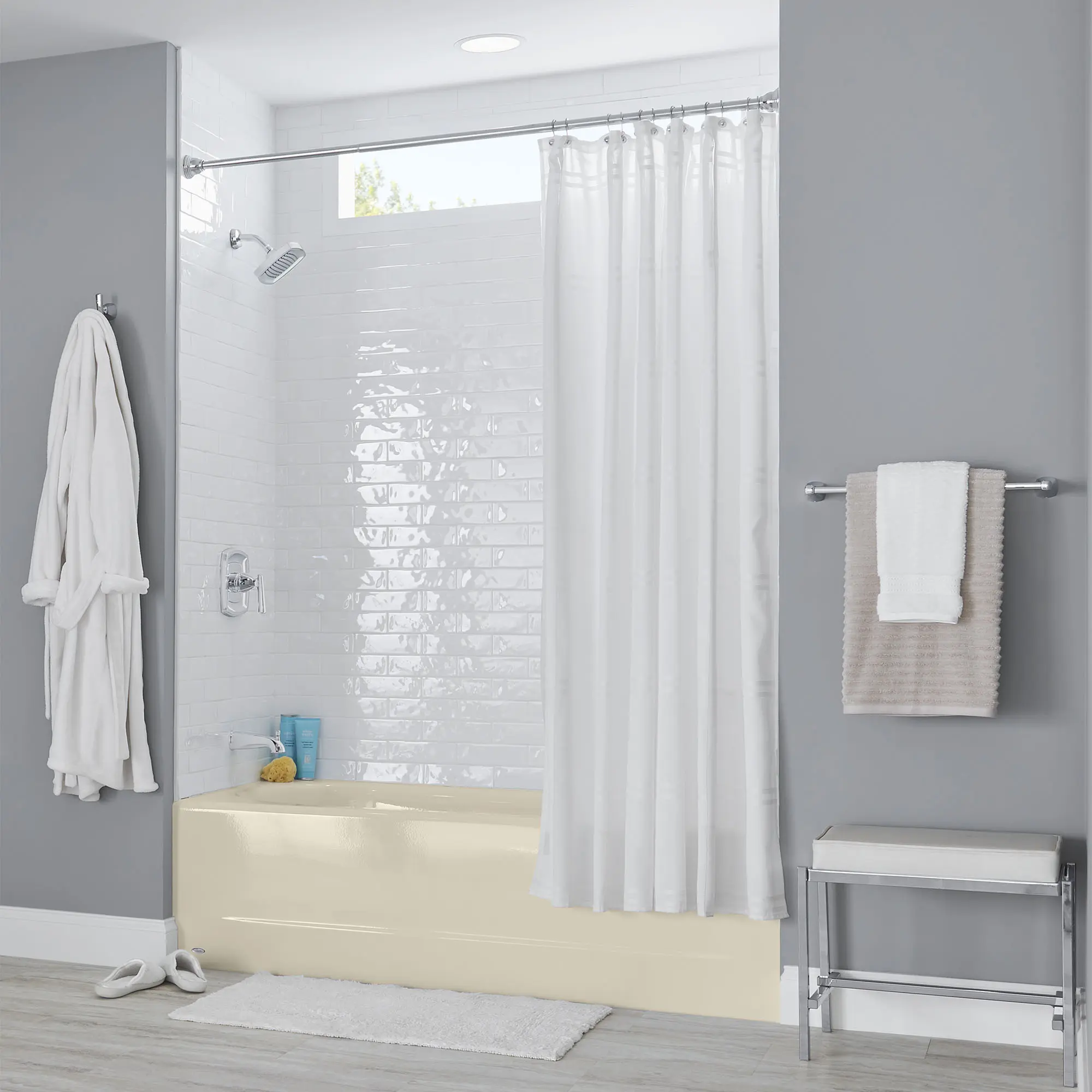 Princeton® Americast® 60 x 30-Inch Integral Apron Bathtub Above Floor Rough with Left-Hand Outlet - Image 8