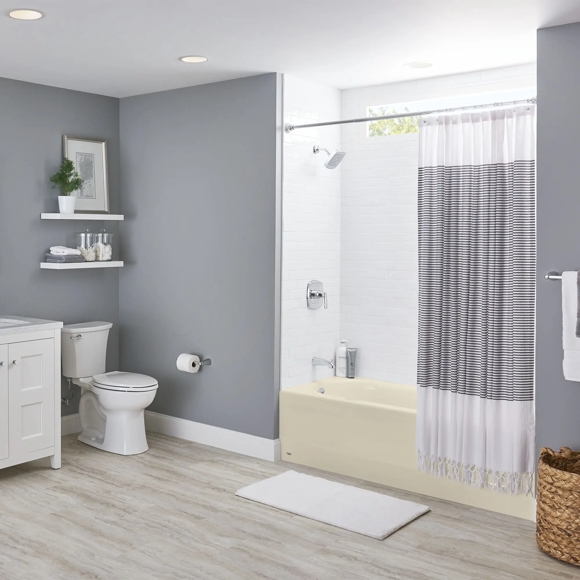 Princeton® Americast® 60 x 30-Inch Integral Apron Bathtub Above Floor Rough with Left-Hand Outlet - Image 9