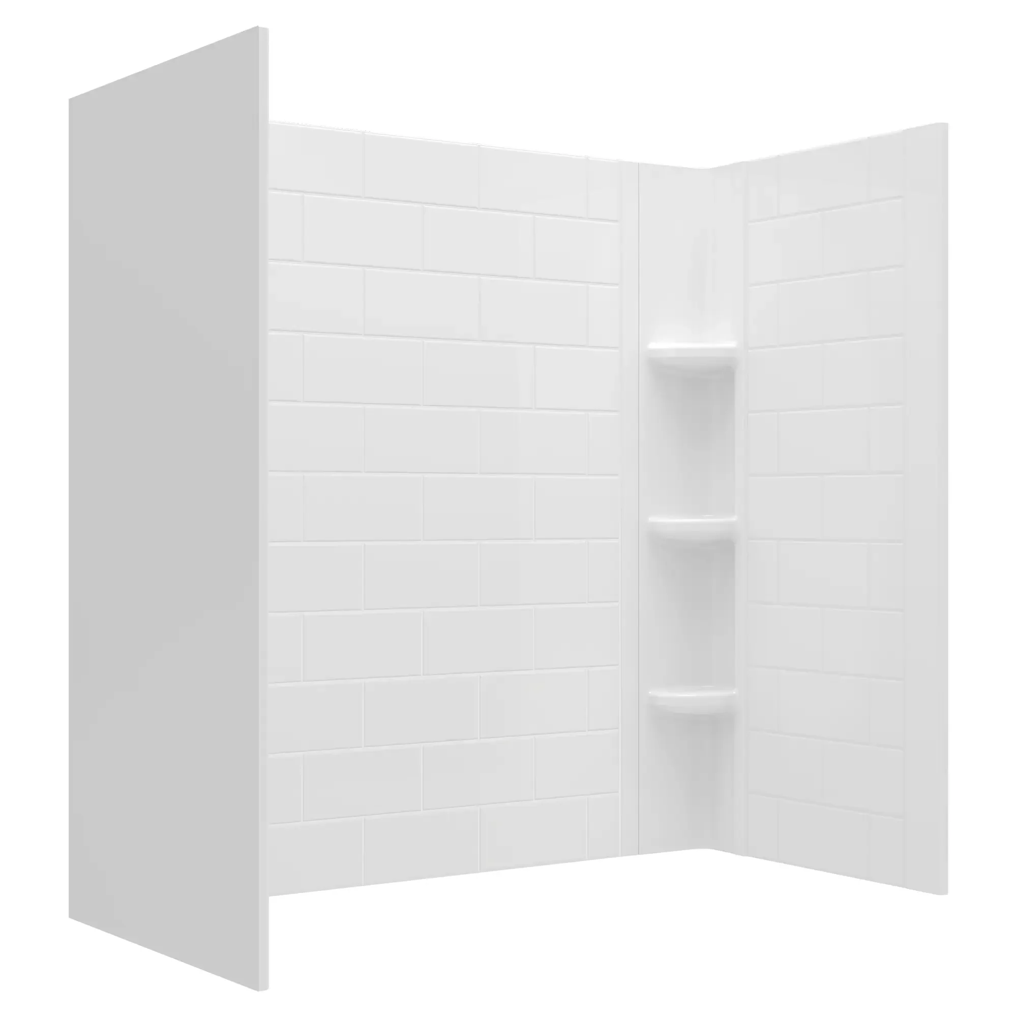 Princeton® PRO 60 x 30 x 60-inch Direct to Stud Subway Tile Bathtub Wall Set - Image 3