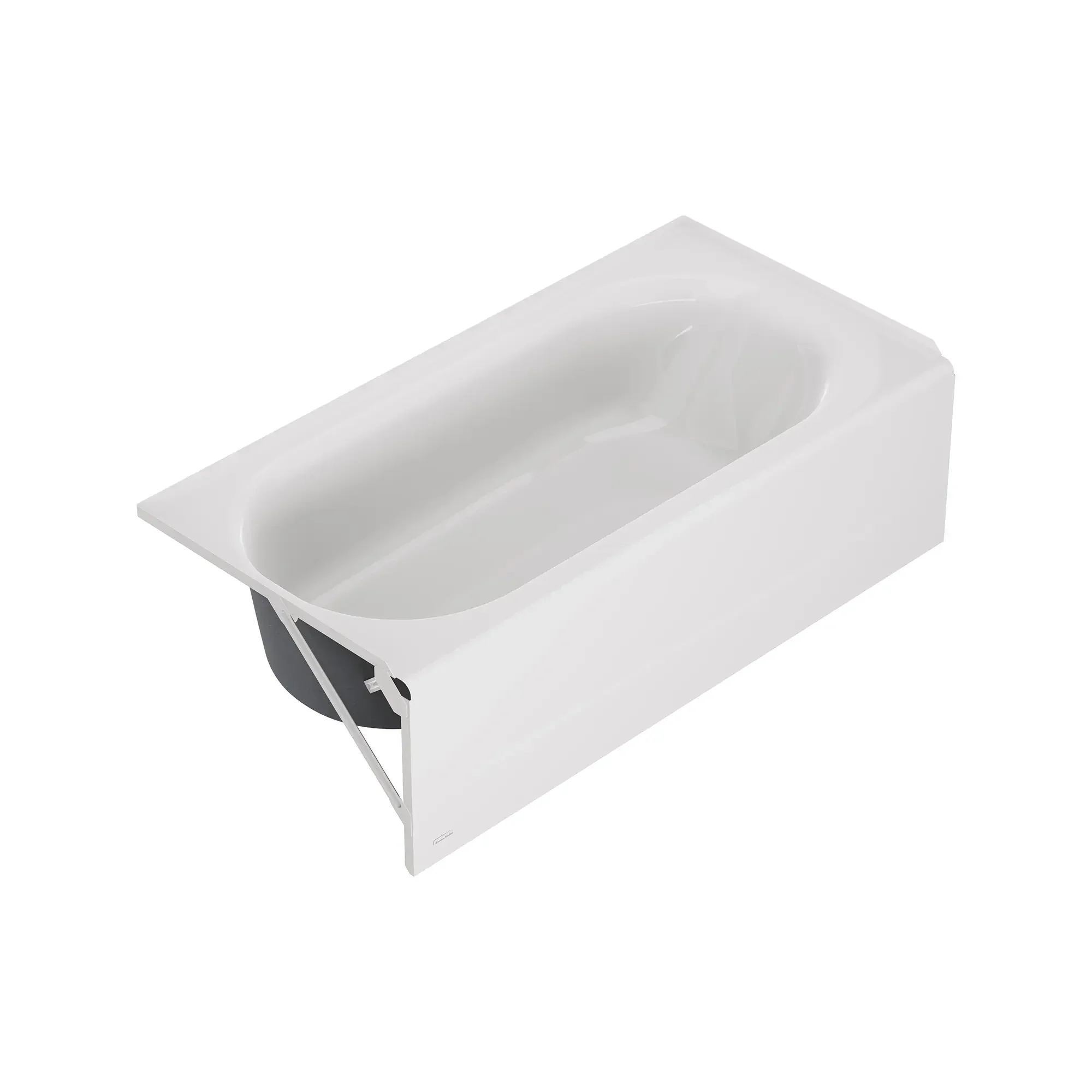 Princeton® PRO Steel 60 x 30-inch Above Floor Rough Integral Apron Bathtub with Left-Hand Outlet - Image 4