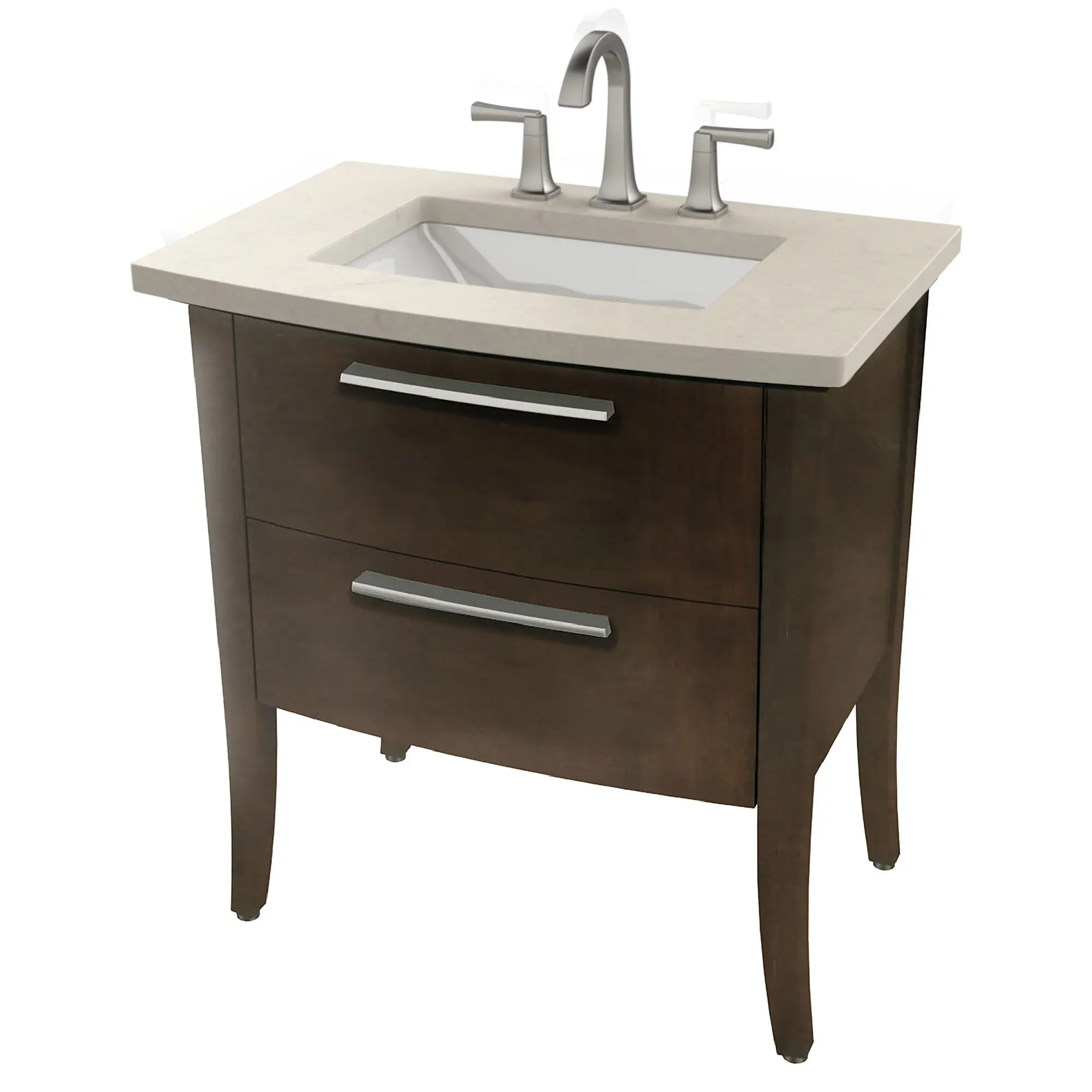 Quartz Top with 8-Inch Widespread for Townsend® Under Counter Sink - Image 4