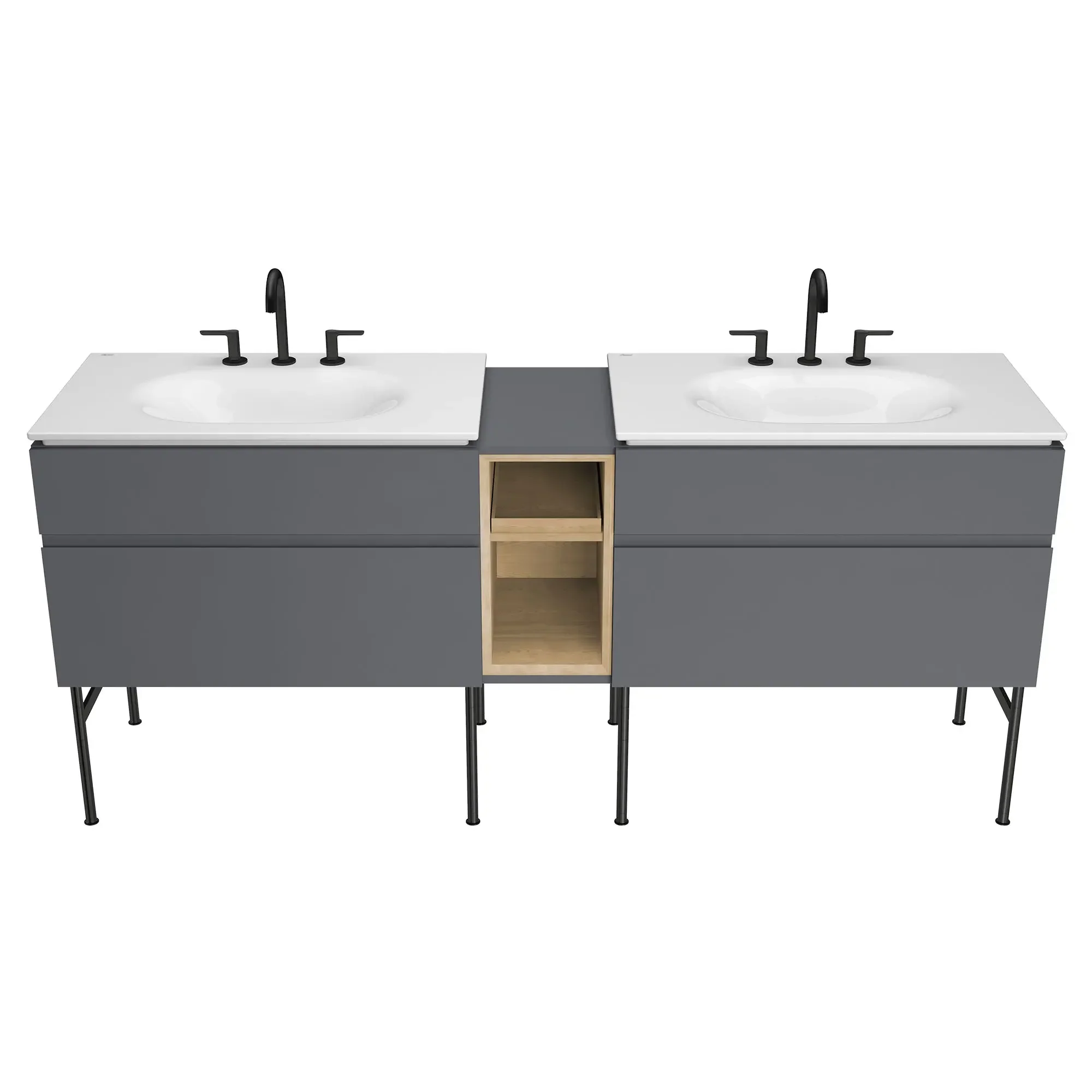 Studio® S 33-Inch Vitreous China Vanity Sink Top 8-Inch Centers - Image 7