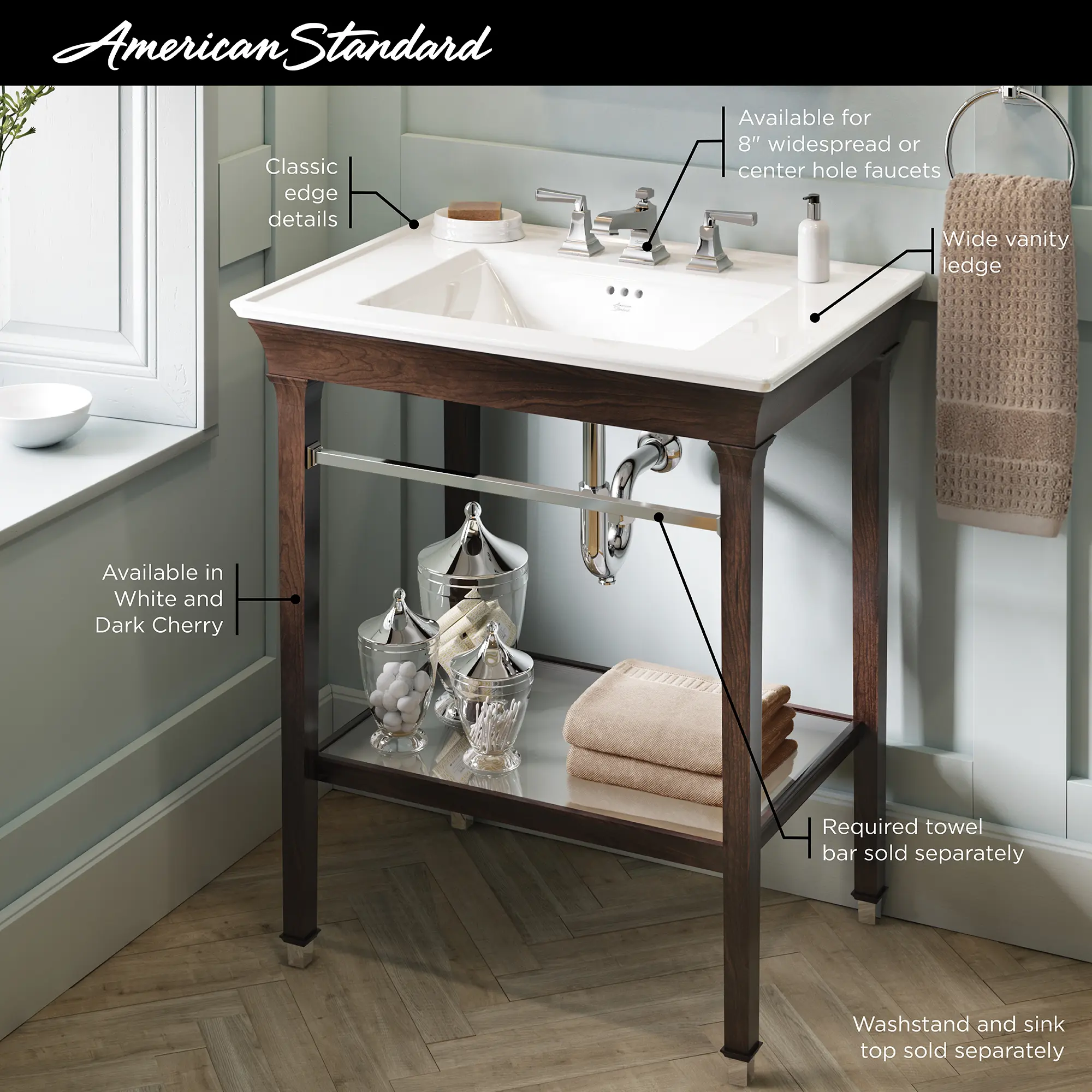 Town Square S® Washstand Towel Bar - Image 15