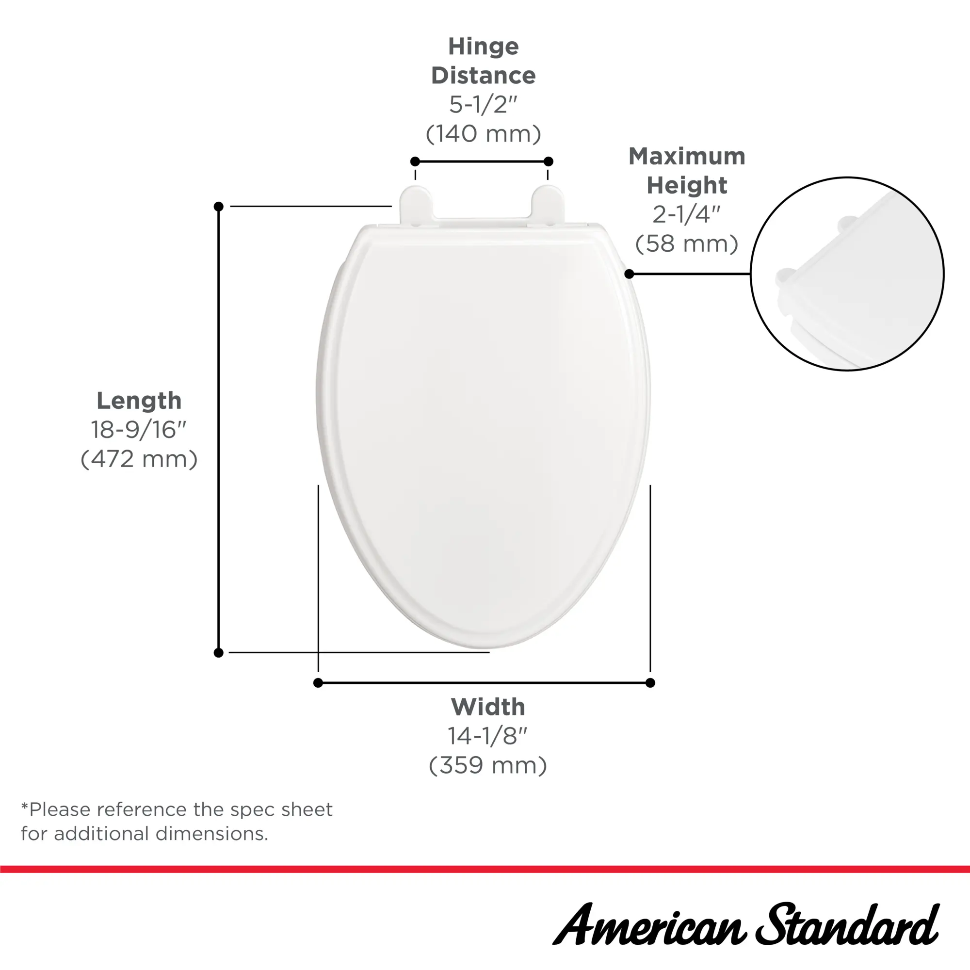 Traditional Slow-Close & Easy Lift-Off Elongated Toilet Seat - Image 12