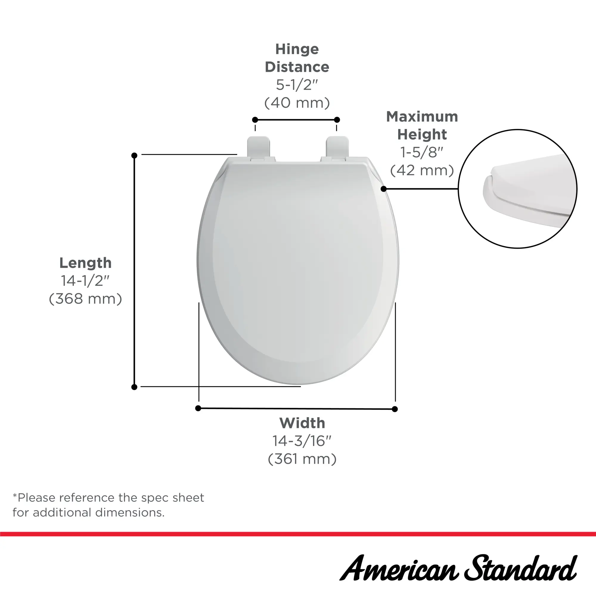 Transitional Slow-Close Round Front Toilet Seat - Image 48